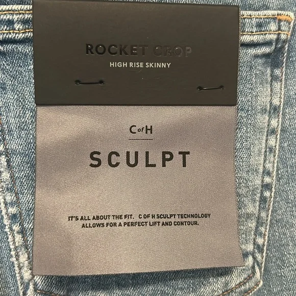 NWT Citizens of Humanity Rocket Crop High Rise Skinny Jeans Sz 28 - Picture 4 of 9